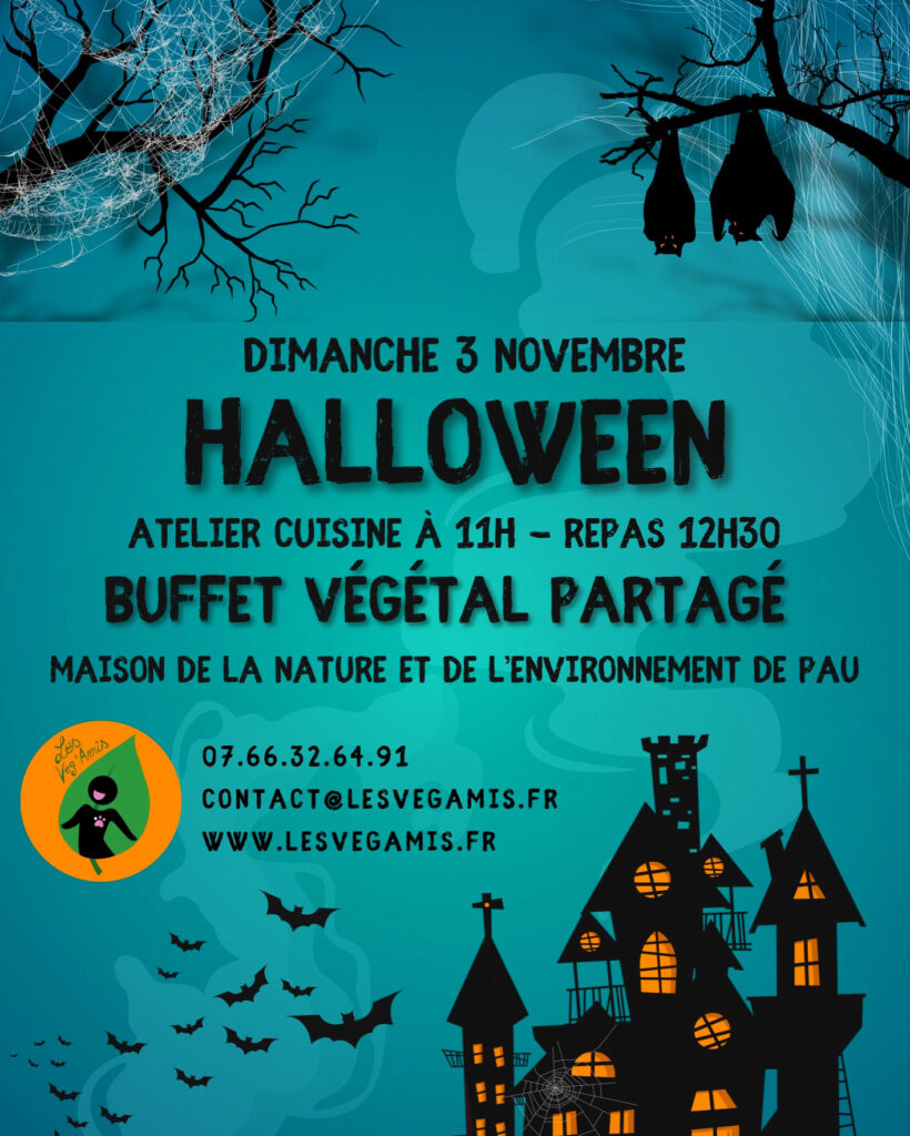 Repas végétalien spécial Halloween